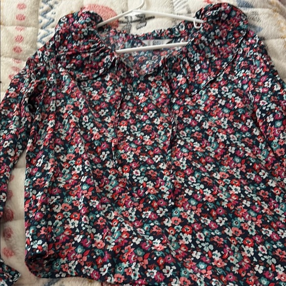 croft & barrow Tops - Floral Long Sleeve Top